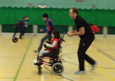 Dragonball indoors as part of a fun and inclusive day of sports